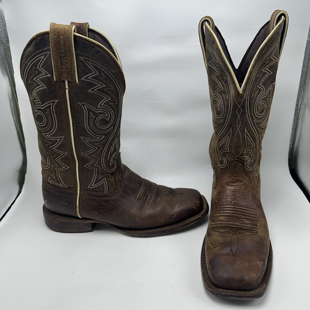 Durango Men's Arena Pro Worn‎ Brown 12" Western Boots DDB0253 Size 8.5 M